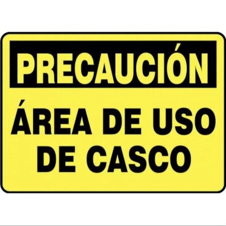 Accuform OSHA CAUTION Safety Sign HARD HAT SHMPPA614XP SHMPPA614XP